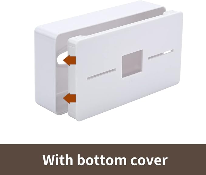 Y-in Hand Tissue Box Cover, Rectangular White Wall Mounted Facial Paper Holder Dispenser, Prefert for Storage on Bathroom Vanity, Kitchen, Night Stand, Countertops Office and Car.