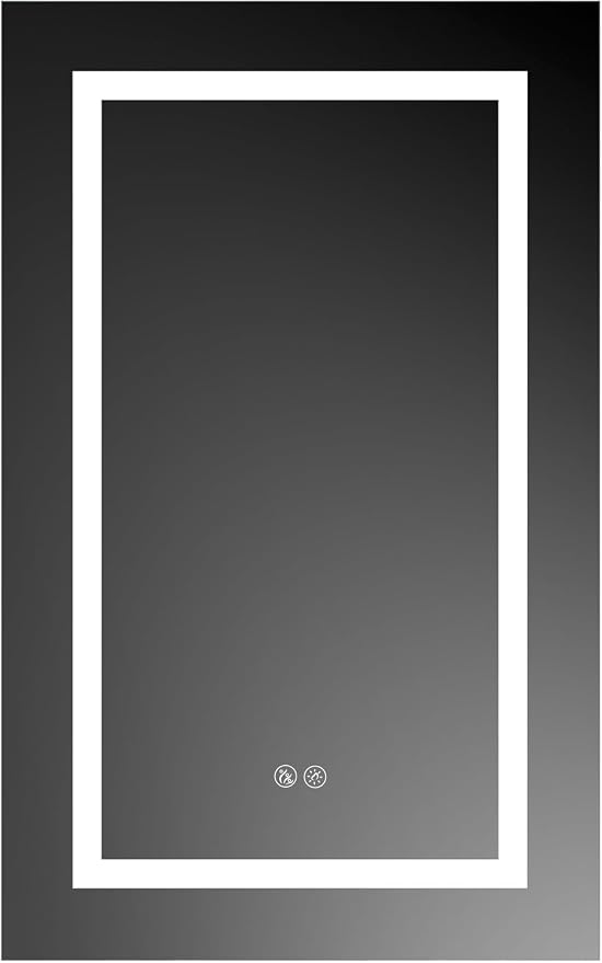 Blossom LED Lighted Bathroom Medicine Cabinet Mirror, Left Hinge, 20x32 | Bathroom Storage Cabinet, Medicine Cabinets Organizer, Vanity Mirror with Storage, Recessed/Surface Mount, Adjustable Shelves
