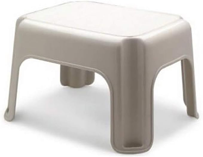 Rubbermaid 3 Pack Lightweight Slip Resistant Roughneck Tough Step Stool, Tan