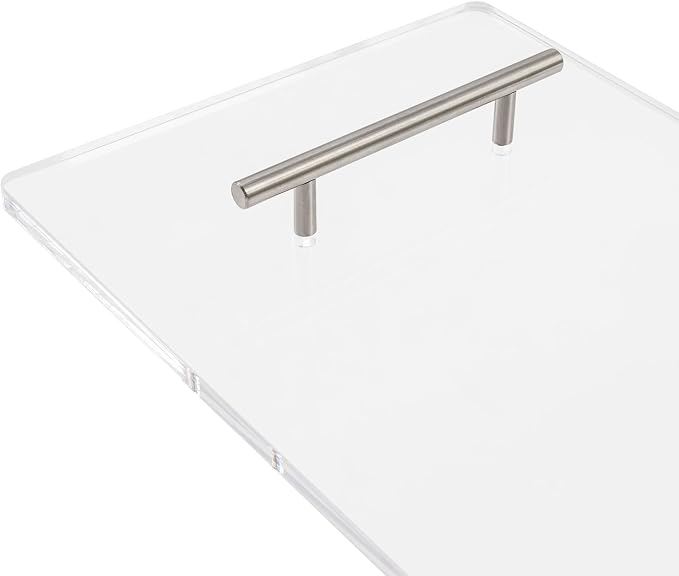 Clear Acrylic Bathtub Tray with Handles, Multiple Sizes Bath Tray, Bathtub Caddy for Bathroom Spa (35.4 * 9.45in)
