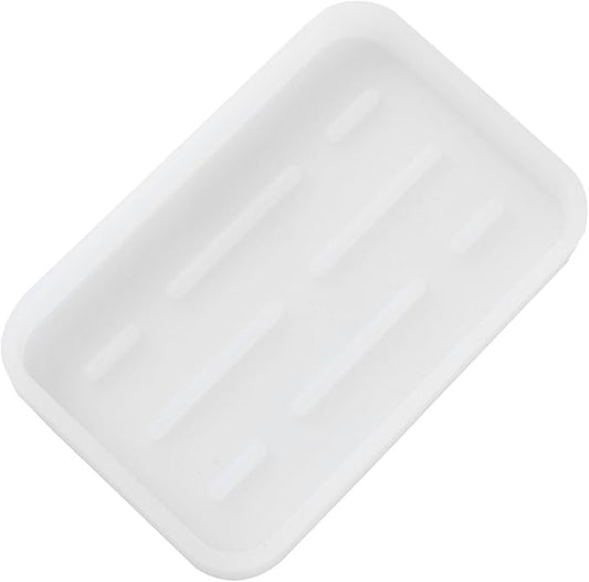 MicoYang Silicone Kitchen Sink Organizer Tray for Multiple Usage,Easy Clean Sponges Holder for Kitchen Bathroom Counter or Sink,Dish Soap Dispenser,Scrubber,Bottle,Cup Ttanslucent 4.9”x 3.2”