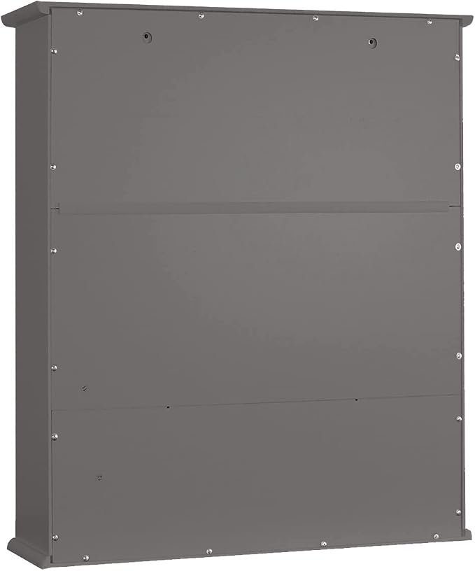 TaoHFE Grey Bathroom Cabinet,Bathroom Wall Cabinet with 2 Door | Adjustable Shelves,Over The Toilet Storage Cabinet,Bathroom Cabinet Wall Mounted,Medicine Cabinets for Laundry Room Kitchen