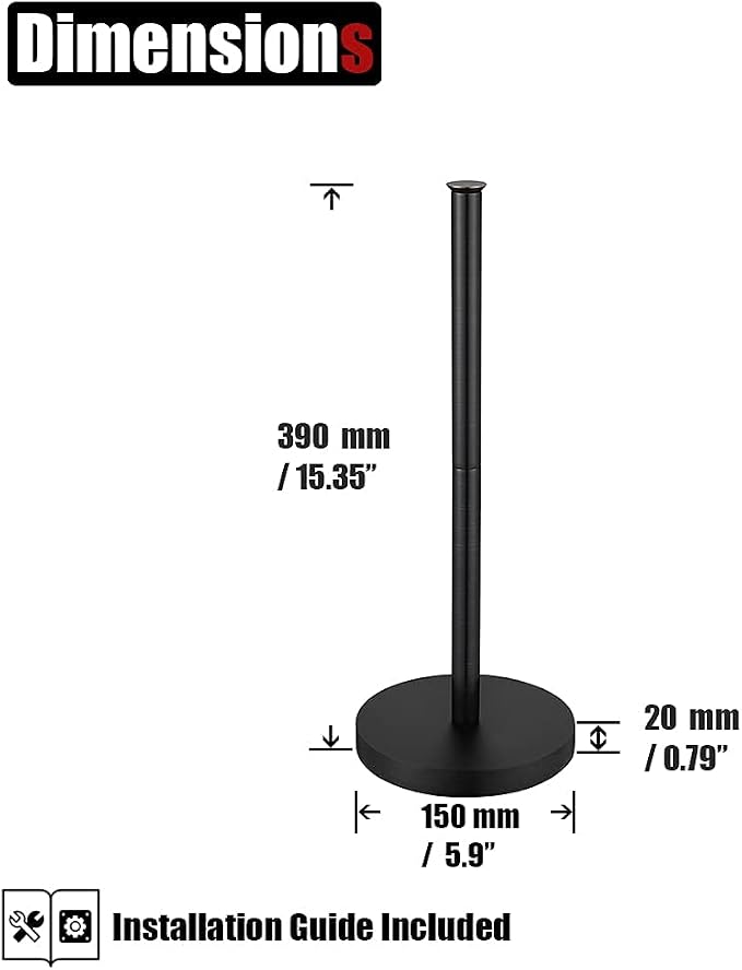 JQK Toilet Paper Storage Stand Oil Rubbed Bronze, 304 Stainless Steel Thicken 0.8mm Tissue Reserve Holder Dispenser for Bathroom, ORB, TPS180-ORB