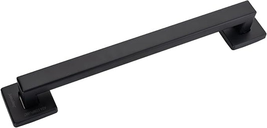 Joyrain ADA Square Grab Bar 16/24/32 Inch - 500lb Capacity Safety Rail for Elderly, Non-Slip Bathroom Handle (Matte Black, 32 inch)