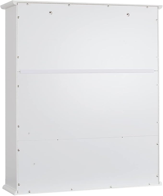 TaoHFE White Bathroom Wall Cabinet with 2 Door Adjustable Shelves | Over The Toilet Storage White Wall Mounted Medicine Cabinets for Bathroom Laundry Room Kitchen