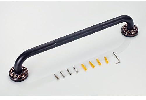 20-Inch Grab Bar Featuring Anti-Slip Handrail, Solid Brass, Oil Rubbed Bronze, Heavy-Duty Construction Armrest, Bathroom Bathtube Shower Safety Rail