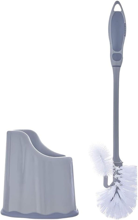 Superio Toilet Brush and Holder (1 Pack) Toilet Scrubber Bowl Cleaner Brushes Wand, Toilets Brush with Holder Caddy, Bathroom Cleaning Brush, Bowl Brush Set