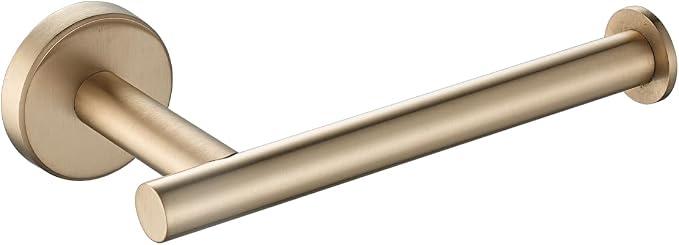 JQK Champagne Bronze Toilet Paper Holder, 5 Inch Tissue Paper Dispenser for Bathroom, 304 Stainless Steel Thick 0.8mm Wall Mount, TPH120-CB
