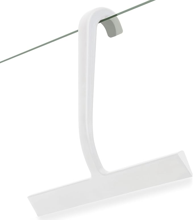 10" One-Piece Silicone Squeegee, Shower Window Car White