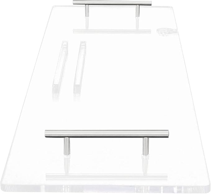Clear Acrylic Bathtub Tray with Handles, Multiple Sizes Bath Tray, Bathtub Caddy for Bathroom Spa (39.4 * 9.45in)