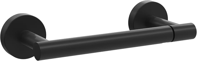 Toilet Paper Holder Matte Black Wall Mount Stainless Steel 304 Large Mega Roll