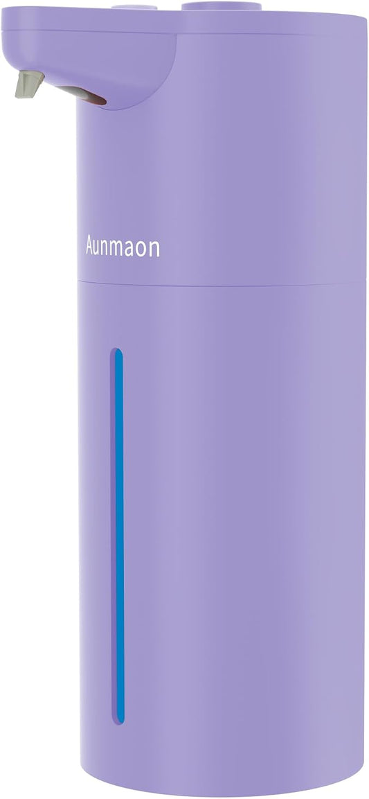 Automatic Soap Dispenser Touchless, Hands-Free, Multi Adjustable Volume, Long Battery Life, Compatible with Thick & Thin Dish/Hand Soap for Bathroom and Kitchen, Easy for Toddlers, Purple