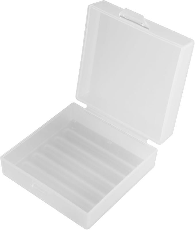 Square Soap Dishes Holder for Shower Travel Soap Container with Lid Lightweight Waterproof Soap Box for Dr. Squatch Men's Soap Bar for Traveling Toiletry Gym Bathroom (Clear)