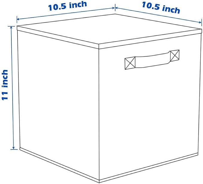 ShellKingdom Storage Bins, Foldable Fabric Storage Cubes And Cloth Organizer Drawer For Closet And Toys, 2 Pack (Fuchsia) | Storage Organizer For Closet And Toys, 10.5x10.5x11 INCH, 2 Pack (Fuchsia)