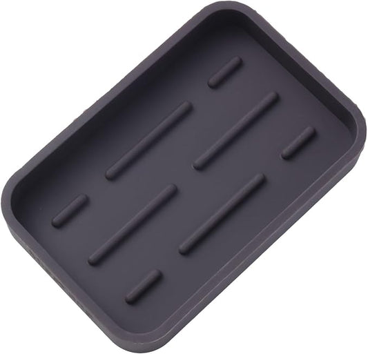 MicoYang Silicone Kitchen Sink Organizer Tray for Multiple Usage,Easy Clean Sponges Holder for Kitchen Bathroom Counter or Sink,Dish Soap Dispenser,Scrubber,Bottle,Cup Coffee 4.9”x 3.2”