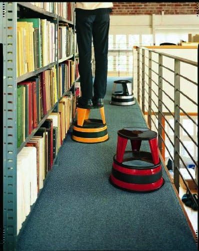 Cramer Kik Step Steel Step Stool - Two Step Stool, Holds 350 lbs (Orange)