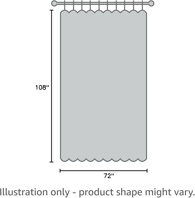 Warm Home Designs 108x72 Gold Lace Shower Curtain & Valance. LAU Linen 108 | Linen Gold Lace Shower Curtain 108 x 72 Inches with Attached Valance & Tassels. Extra Wide Luxury Farmhouse Shower Curtains