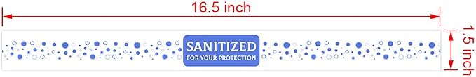 ESSENTIAL 1000 Pcs Printed Toilet Seat Band 16-1/2" Long x 1-1/2" Wide | Paper Toilet Seat Strips for Hotels and Motels, Blue/White, Case of 1000