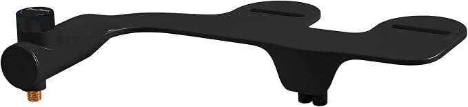 Swiss Madison Aqua Non-Electric Bidet Toilet Attachment in Matte Black with Black Knob