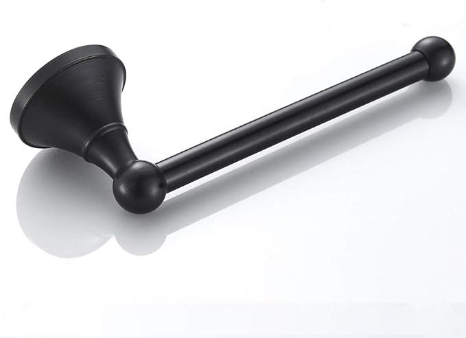 Flybath Toilet Paper Holder Brass Antique Wall Mounted Oil Rubbed Bronze | Rustproof, Heavy Duty, Sturdy, Easy to Fit, Vintage Black Loo Roll Holder Stand, Tissue Storage, Retro Bathroom Accessories