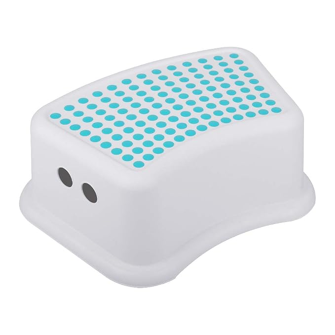 Step Stool for Kids (2 Pack), Toddlers Stool for Potty Training, Bathroom, Kitchen, Bedroom, Toy Room and Living Room. Toilet Stools with Soft Anti-Slip Grips for Safety, Stackable (Blue)