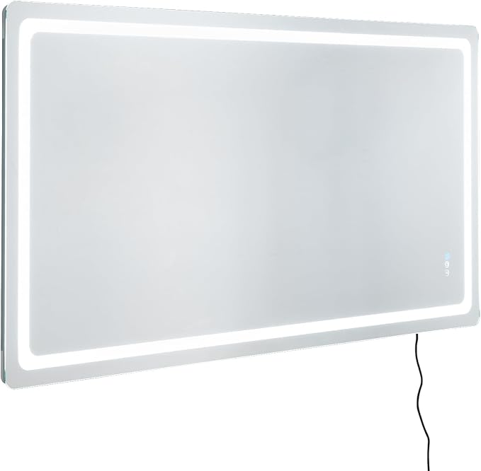 VEVOR LED Bathroom Mirror, 36" x 72" LED Bathroom Vanity Mirror with Frontlit and Backlit, Anti-Fog Memory Mirror with Lights, Stepless 3 Colors Temperature Dimmable Bathroom Mirror, Wall Mounted