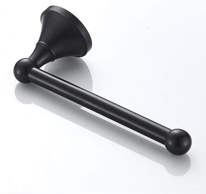 Flybath Toilet Paper Holder Brass Antique Wall Mounted Oil Rubbed Bronze | Rustproof, Heavy Duty, Sturdy, Easy to Fit, Vintage Black Loo Roll Holder Stand, Tissue Storage, Retro Bathroom Accessories