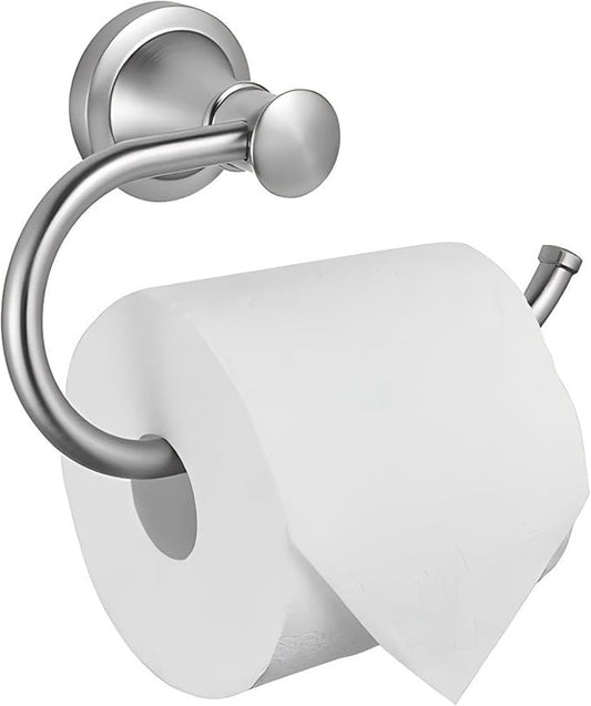 Brushed Nickel Toilet Paper Holder - Wall Mounted | Rustproof Bathroom Accessory, Durable Wall Mount Roll Hanger for Toilet Tissue，Rotary Toilet Paper Reel European