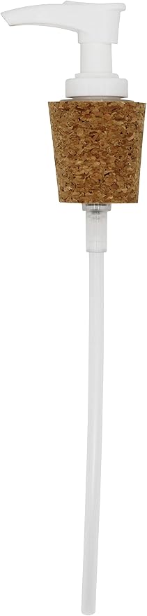 Creative Hobbies® White Pump Dispenser Has Cork Stopper for Easy Press-in Fit (Pkg/5)