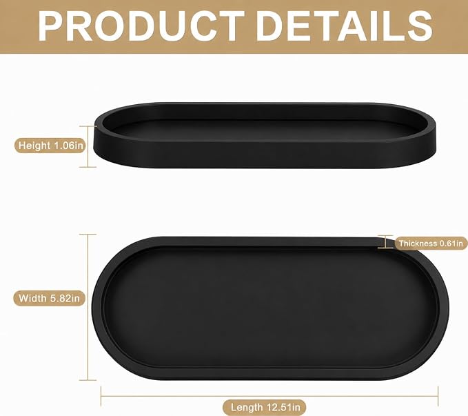 Bathroom Tray,Vanity Tray,Perfume Tray for Makeup,Perfume,Trinket