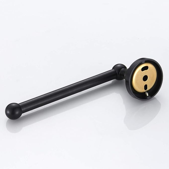 Flybath Toilet Paper Holder Brass Antique Wall Mounted Oil Rubbed Bronze | Rustproof, Heavy Duty, Sturdy, Easy to Fit, Vintage Black Loo Roll Holder Stand, Tissue Storage, Retro Bathroom Accessories
