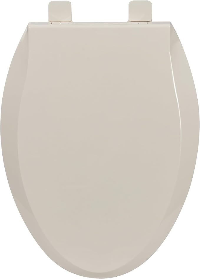 Toilet Seat, Elongated Toilet Seat with Toddler Seat Built in, Potty Training Toilet Seat Elongated Fits Both Adult and Child, with Slow Close and Magnets- Elongated Almond