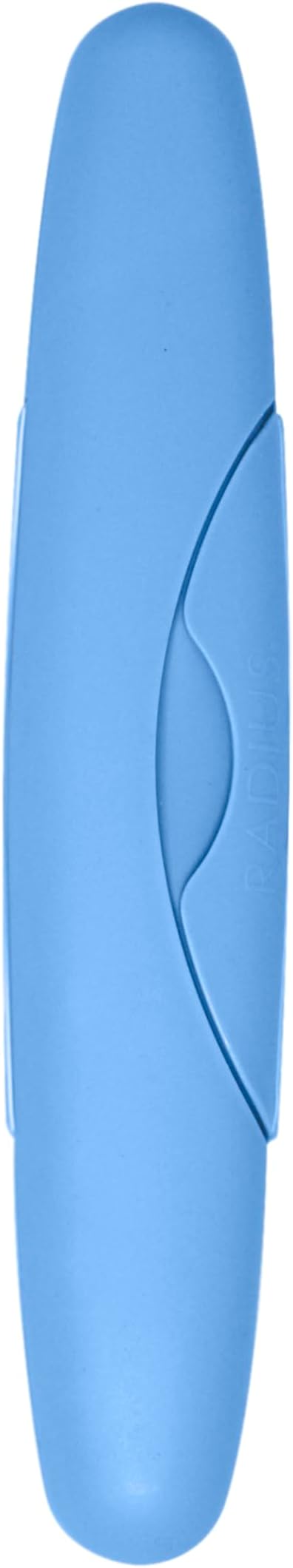 RADIUS Toothbrush Travel Case for Standard Brush, BPA-Free Recycled Plastic, Portable for Bathroom, School, Home, Camping (Light Blue, 8.25H - 1.38W - 1.75L (in))