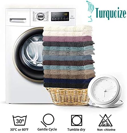 Turquoize Non Slip Shaggy Chenille Microfibers Bathroom Rug Sage Bathroom Mat Extra Long Bath Rug 59 x 20 Kitchen Rugs and Mats, Super Water Absorbent & Soft Washable Bath Rug for Kitchen, Sage