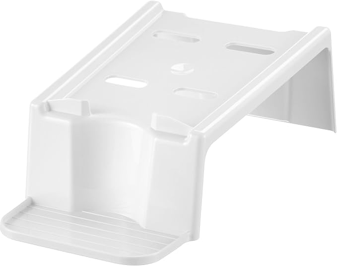 iDesign Laundry Detergent Holder Stand, White | Liquid Detergent Organizer, For Laundry Room