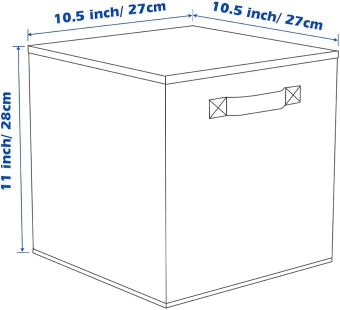 ShellKingdom Storage Bins, Foldable Fabric Storage Cubes And Cloth Storage | Storage Organizer For Closet And Toys, 10.5x10.5x11 INCH, 2 Pack (Rainbow)