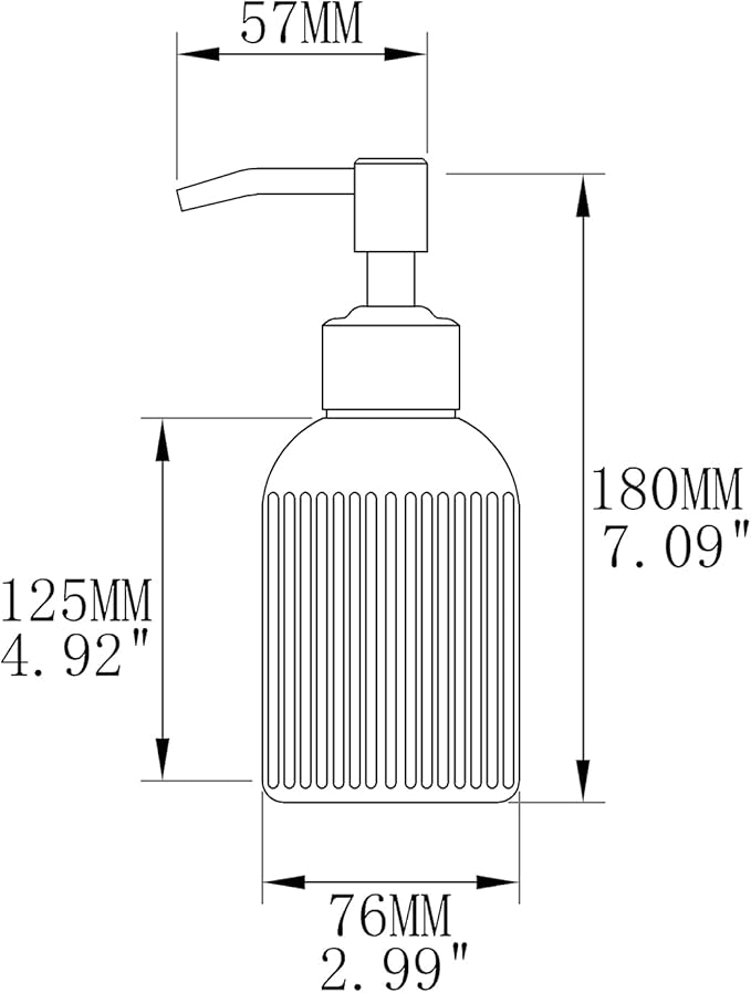 16Oz Green Glass Soap Dispenser with Rust Proof Bronze Stainless Steel Pump, Green Countertop Refillable Liquid Lotion Dispensers with Stainless Steel Pump, Oil Rubbed Bronze Soap Dispenser