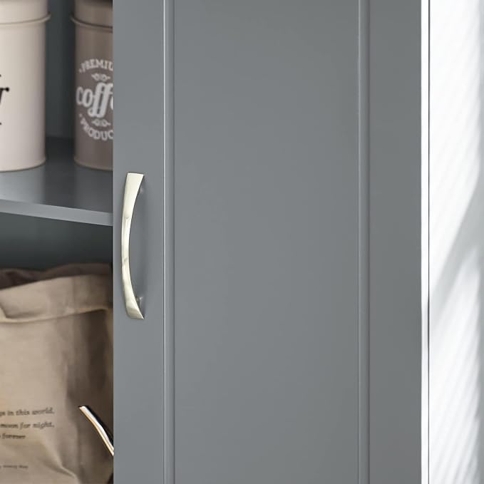 SoBuy Wall Cabinet Laundry Room, Medicine Cabinet for Bathroom Kitchen Garage,Floating Cabinet Hanging Storage with Adjustable Shelf, Grey FRG231-DG | Floating Wall Storage Cabinet With Adjustable Shelf, All-Match Bathroom Cabinet For Various Home Stor...