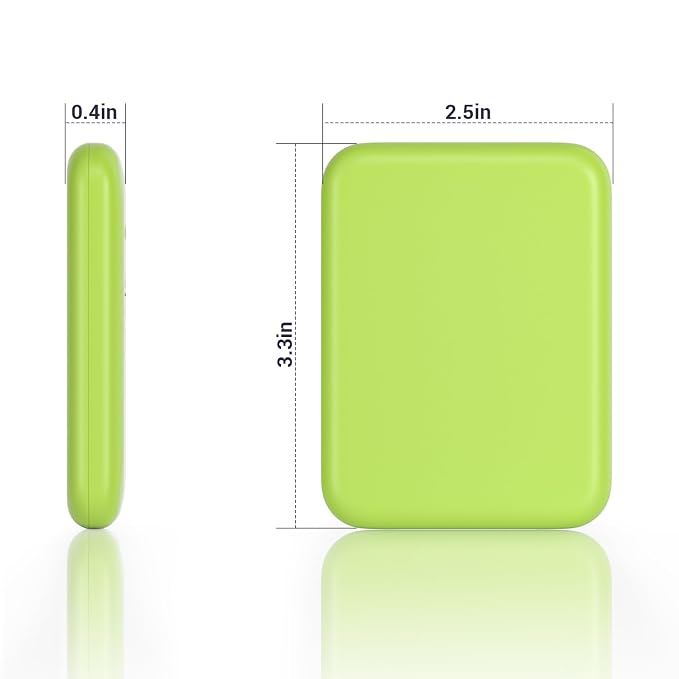 Kintion Pocket Mirror, 1X/3X Magnification LED Compact Mirror (Light Green) | Travel Mirror with Light for Purse, 2-Sided, Portable, Folding, Handheld, Small Lighted Mirror for Gift