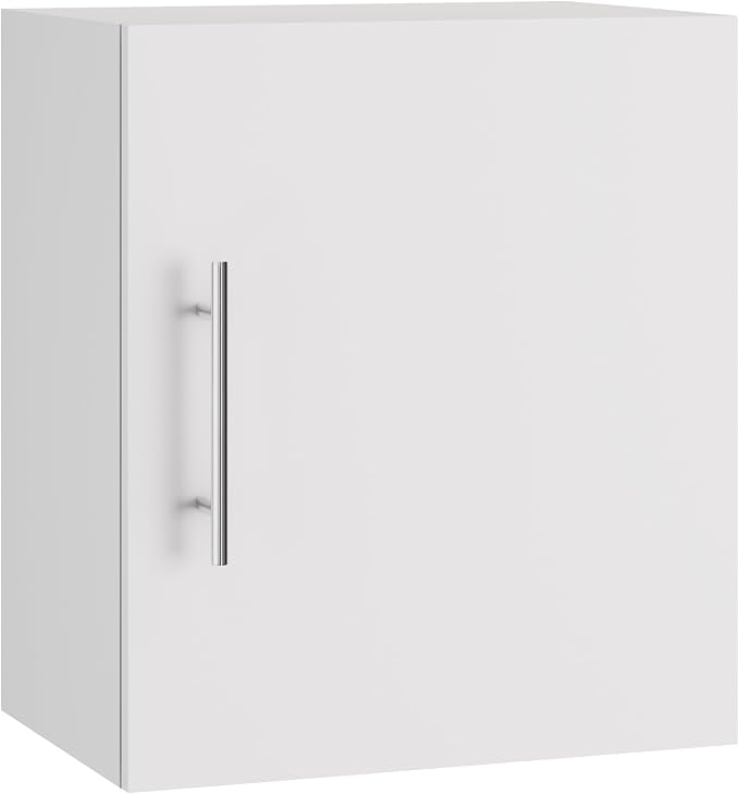 Small Wall Cabinet set of 3, 18" W x 12" D x 20" H Wooden Wall Mounted Storage Cabinet, 1 Door Cabinet with Soft Close, Metal Handle, Adjustable Shelf for Kitchen, Garage, Laundry, Bathroom,White