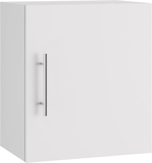 Small Wall Cabinet set of 2, 18" W x 12" D x 20" H Wooden Wall Mounted Storage Cabinet, 1 Door Cabinet with Soft Close, Metal Handle, Adjustable Shelf for Kitchen, Garage, Laundry, Bathroom,White