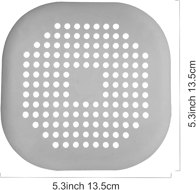 4 Pieces Drain Covers Hair Stopper for Shower Drain Bathtub Stopper Home Drain Protectors with Sucker Water Trap Sink Cover for Bathroom Bathtub and Kitchen (2 White+2 White)