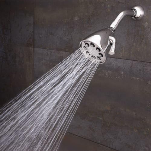 Speakman S-2251-BN Signature Icon Anystream High Pressure Adjustable Solid Brass Shower Head, Brushed Nickel