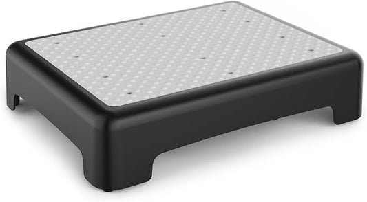 HBTower Mobility Step Stool for Adults & Seniors,Non-Slip Platform | Portable Riser, Safety Step for Car, Bedside, Office, Shower, Stairs, Gery