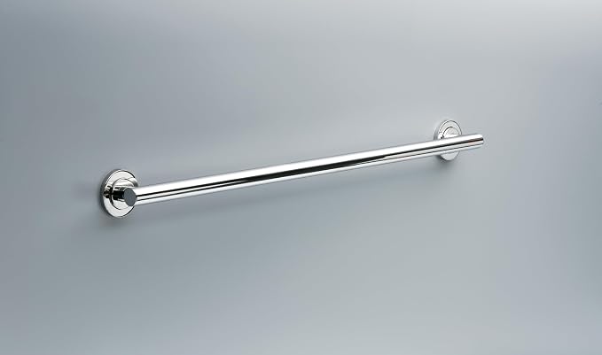 Franklin Brass Voisin (1-Pack) 36' ADA Grab Bar Bright Stainless Steel Bathtub Handle Safety Grip 1-1/4' Diameter Wall Mount Shower Handicap VOI5936-BS