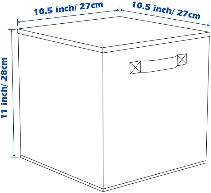 ShellKingdom Storage Bins, Foldable Fabric Storage Cubes And Cloth Storage | Storage Organizer For Closet And Toys, 10.5x10.5x11 INCH, 2 Pack (Lavender)