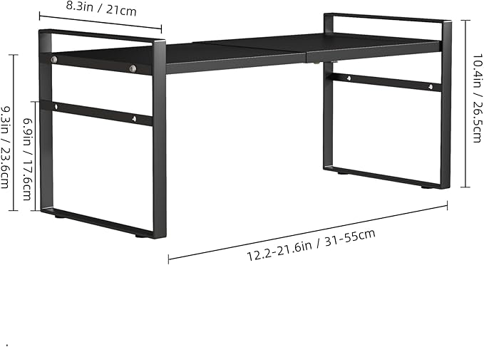 Expandable Cabinet Shelf Organizer Riser for Kitchen Pantry Cupboard Under Sink Countertop,Kitchen Cabinet Shelf