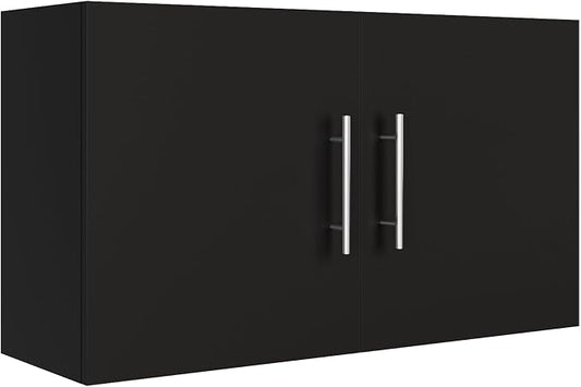 Wall Cabinet Set of 3, 36" W x 12" D x 20" H Wooden Wall Mounted Storage Cabinet, Double Door Cabinet with Soft Close, Metal Handle, Adjustable Shelf,for Kitchen, Garage, Laundry, Bathroom,Black