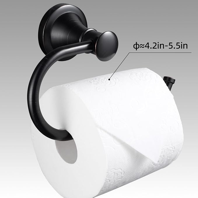 Oil Rubbed Bronze Toilet Paper Holder Bathroom Accessories Rotary Toilet Paper Reel European Wall Mount Rustproof (Oil Rubbed Bronze)