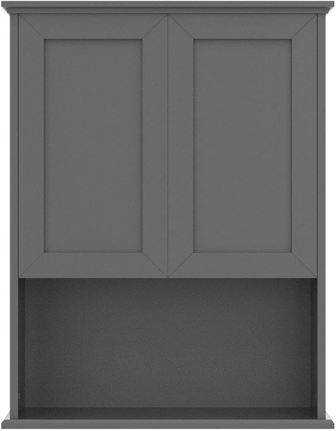 VANIRROR Bathroom Wall Mounted Wood Medicine Cabinet with Adjustable Shelf | 23"x 29" Over Toilet Wall Hanging Cabinets for Entryway, Kitchen, Laundry Room